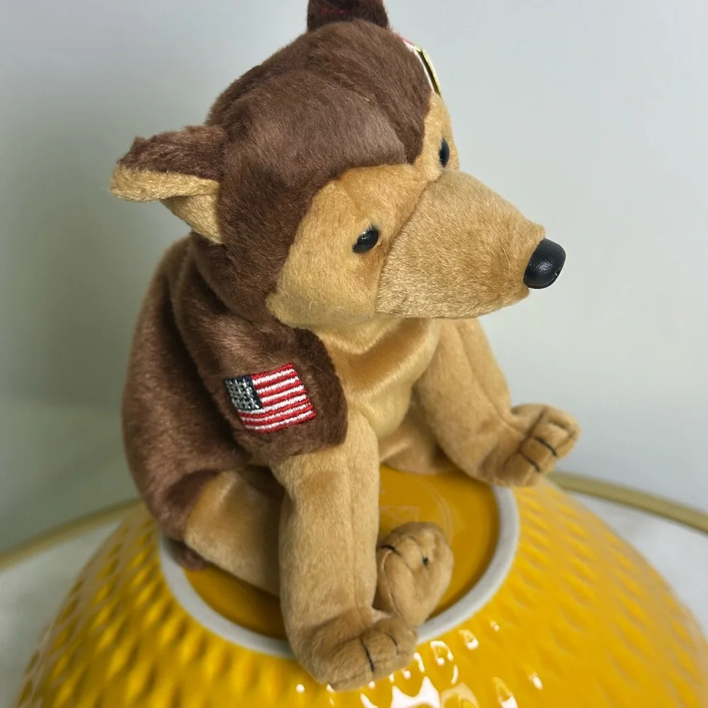 TY BEANIE BABY 9/11 TRIBUTE "COURAGE" THE DOG NYPD NYFD 2001 NWT - Picture 2 of 5